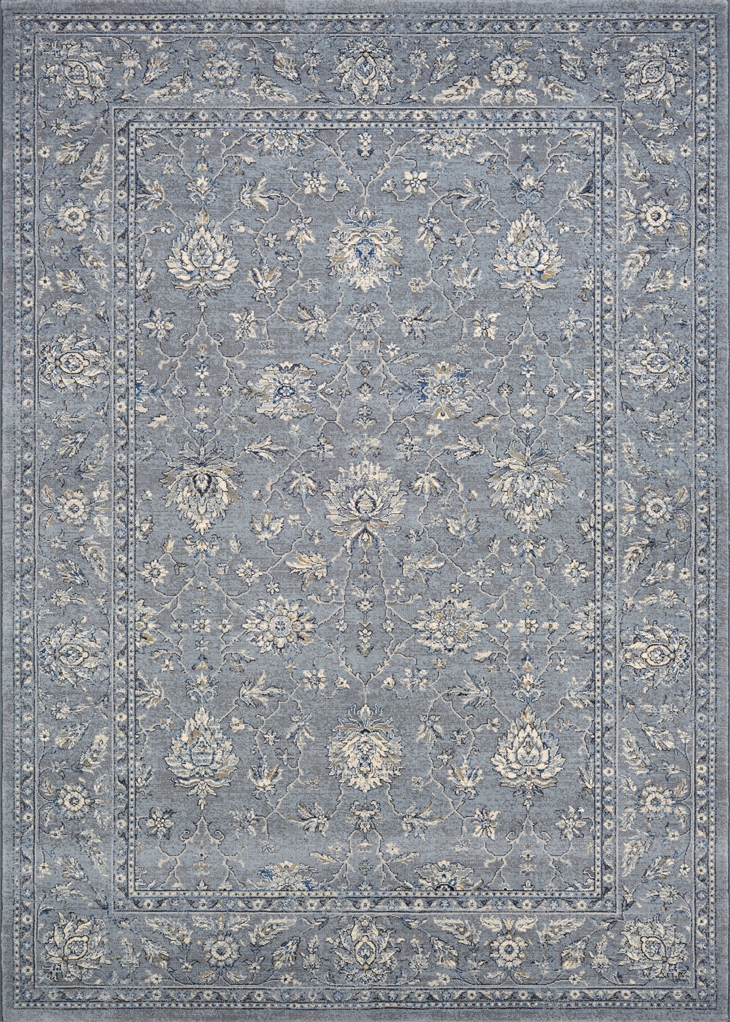 Sultan Treasures Area Rugs 7141-4646 Blue 7 Sizes 100% Poly Belgium