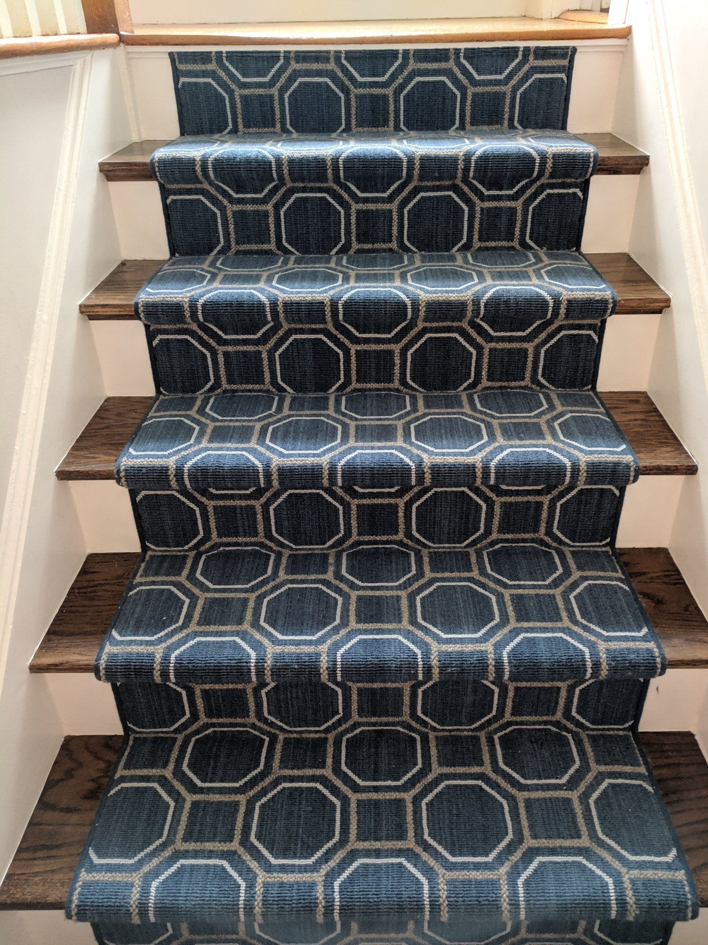 Couristan Carpet Couristan Peyton 8227-0005 Indigo 13.2 Wide Custom Carpet Install