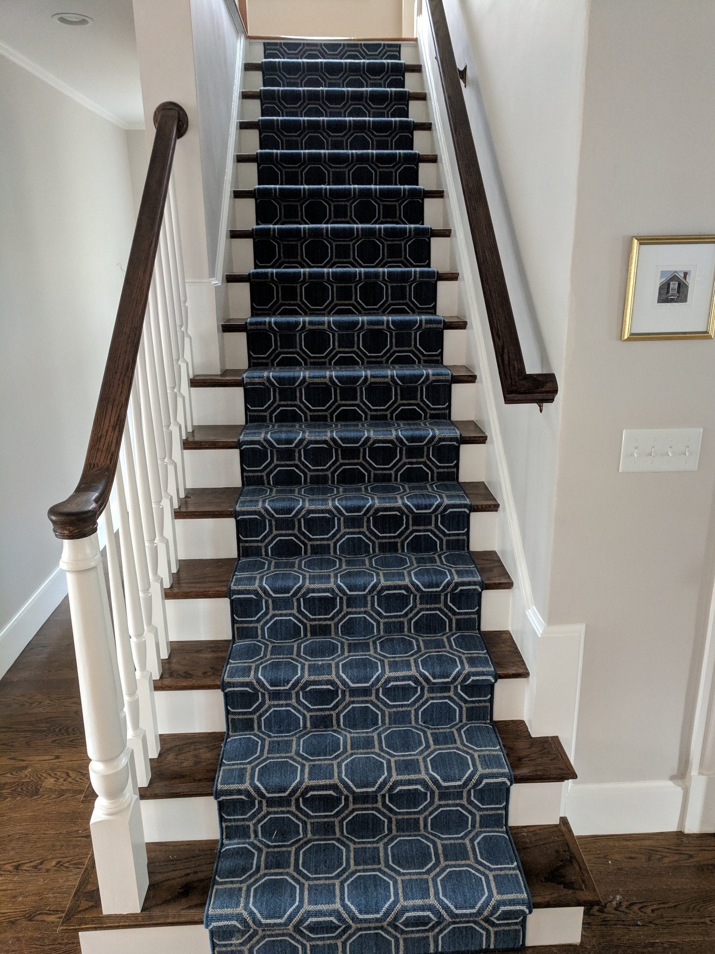 Couristan Carpet Couristan Peyton 8227-0005 Indigo 13.2 Wide Custom Carpet Install