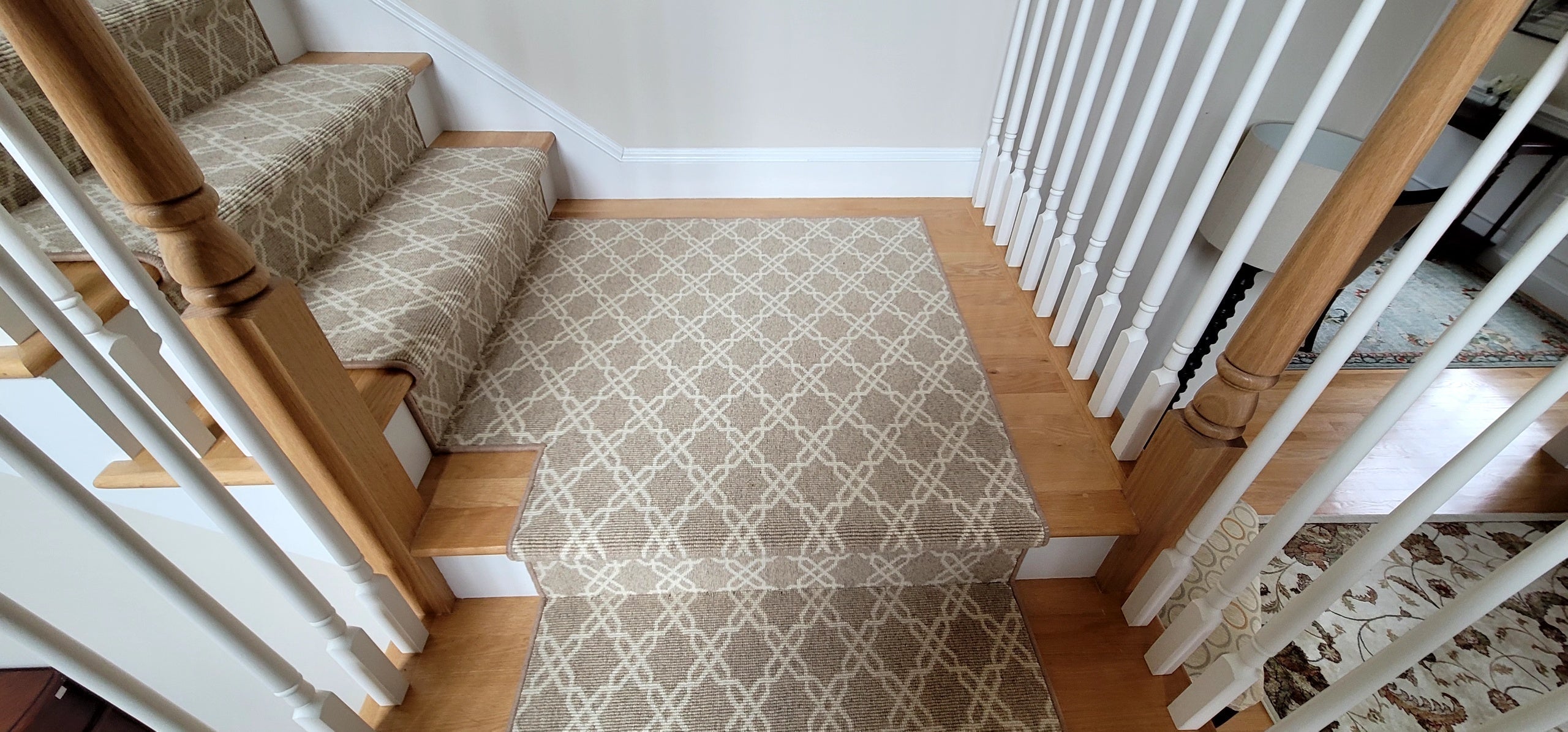 Couristan Custom Stair Runner Grove Sand PT32-0001 Beige Stair Runner and Matching Area Rugs