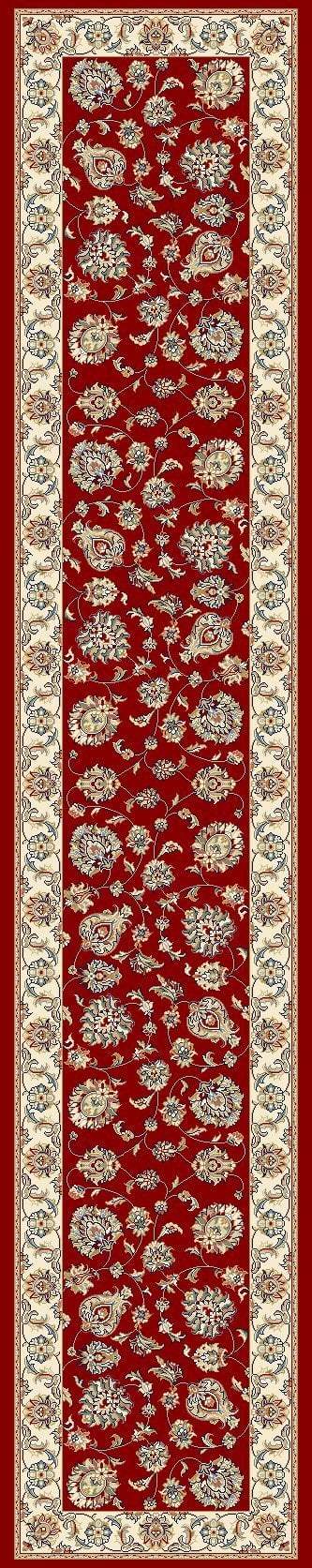 Dynamic Area Rugs 2.2 x 7.7 Ancient Garden Area Rugs 57365-1464 Red 100% Poly Belgium 14 Sizes