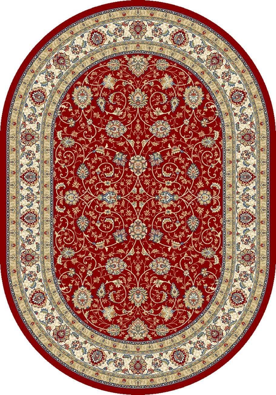 Dynamic Area Rugs 2.7 x 4.7 OV Ancient Garden Area Rugs 57120-1464 Red 100% Poly Belgium 13 Sizes