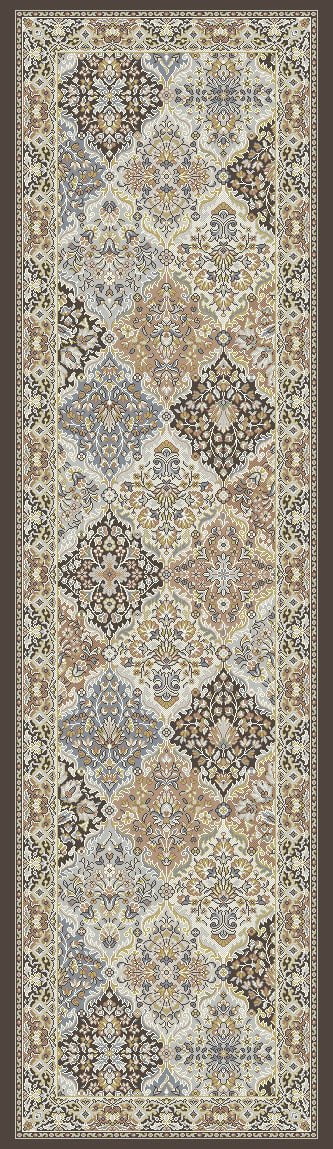 Dynamic Area Rugs Ancient Garden Area Rugs 57008-3235 Brown  Poly 17 Sizes Belgium