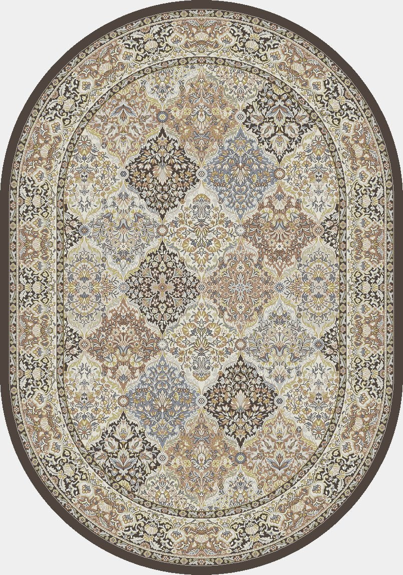 Dynamic Area Rugs Ancient Garden Area Rugs 57008-3235 Brown  Poly 17 Sizes Belgium