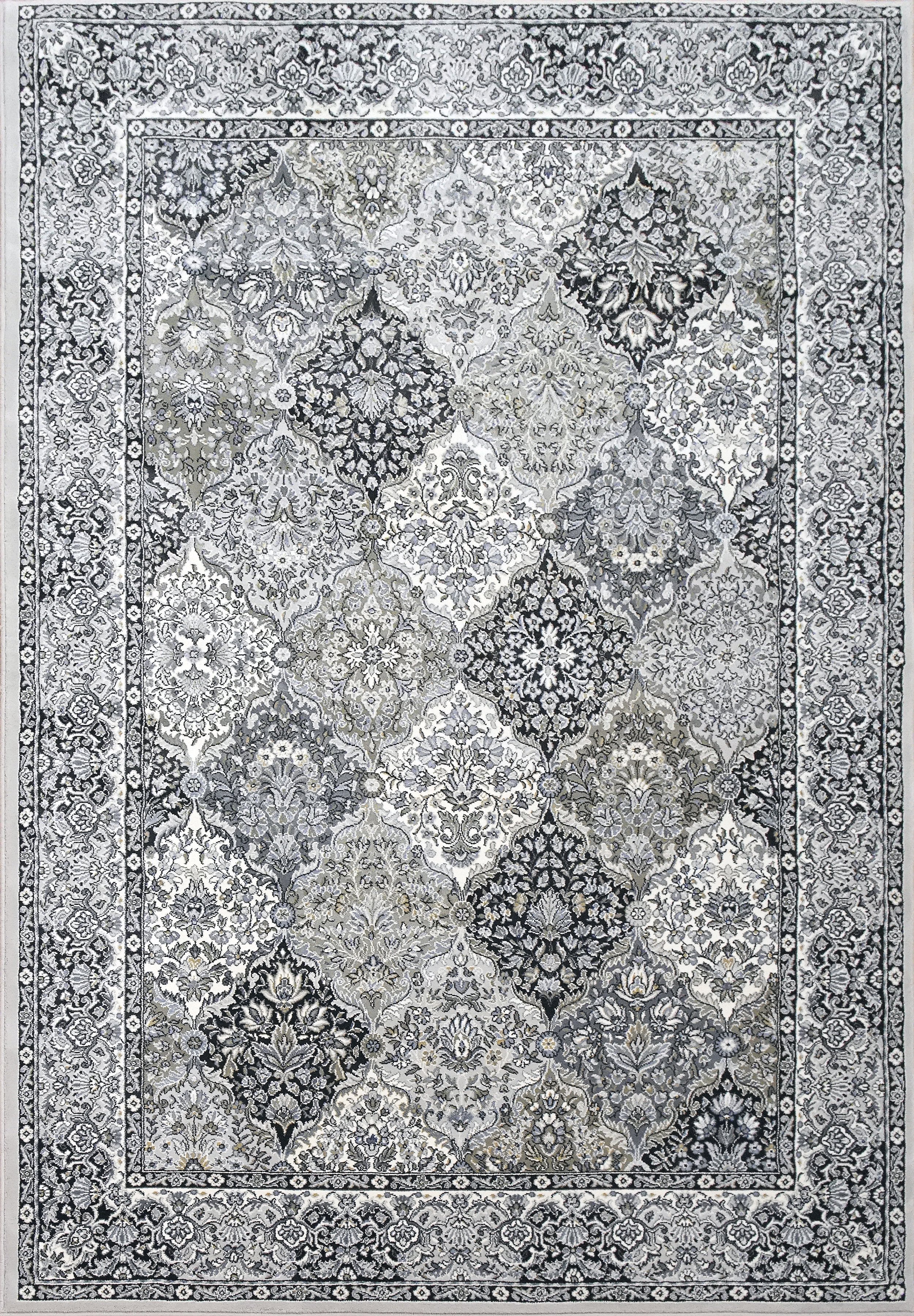 Rectangle Dynamic Area Rugs Ancient Garden Area Rugs 57008-9696 Soft Grey 100% Poly Belgium 13 Sizes