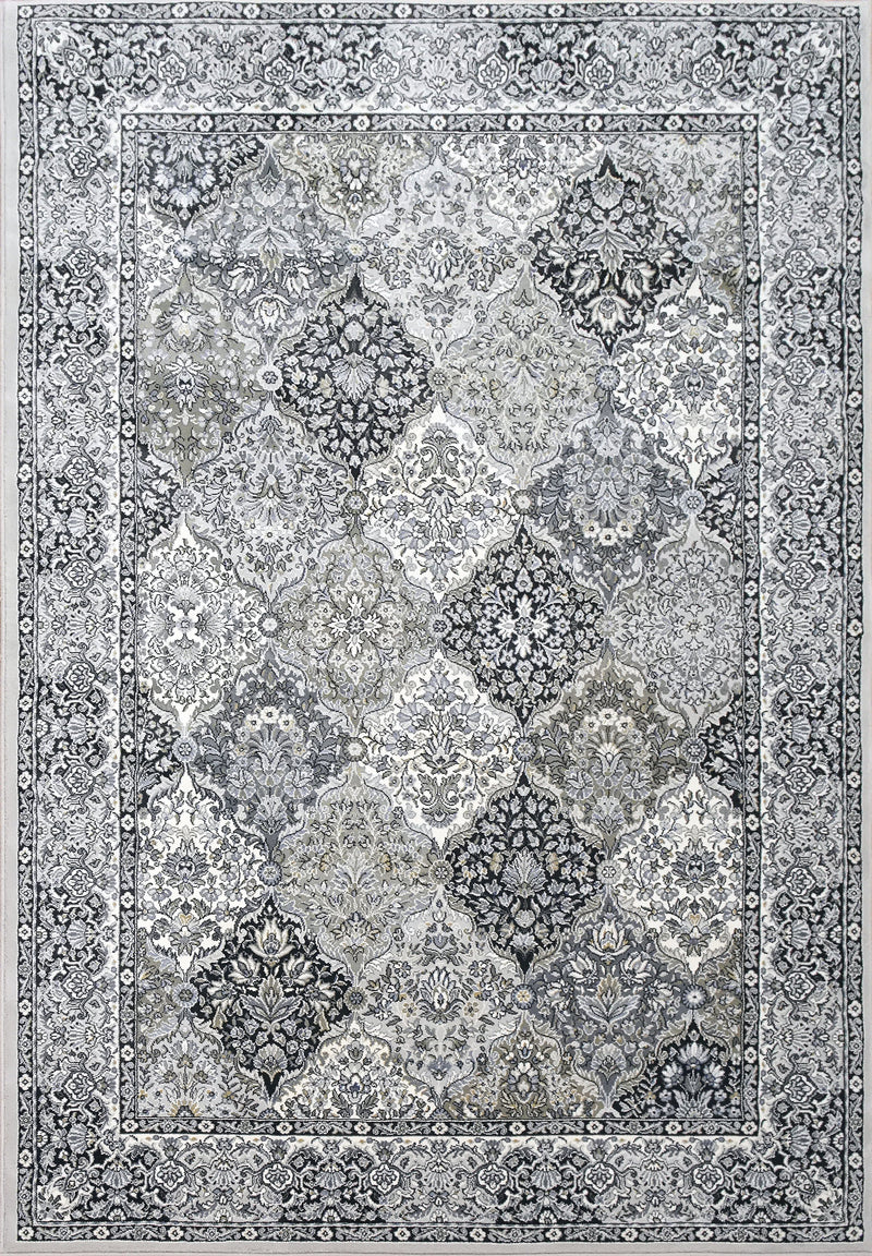 Rectangle Dynamic Area Rugs Ancient Garden Area Rugs 57008-9696 Soft Grey 100% Poly Belgium 13 Sizes