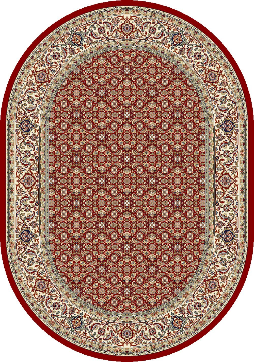 Dynamic Area Rugs Ancient Garden Area Rugs 57011-1414  Red 100% Poly Belgium 13 Sizes