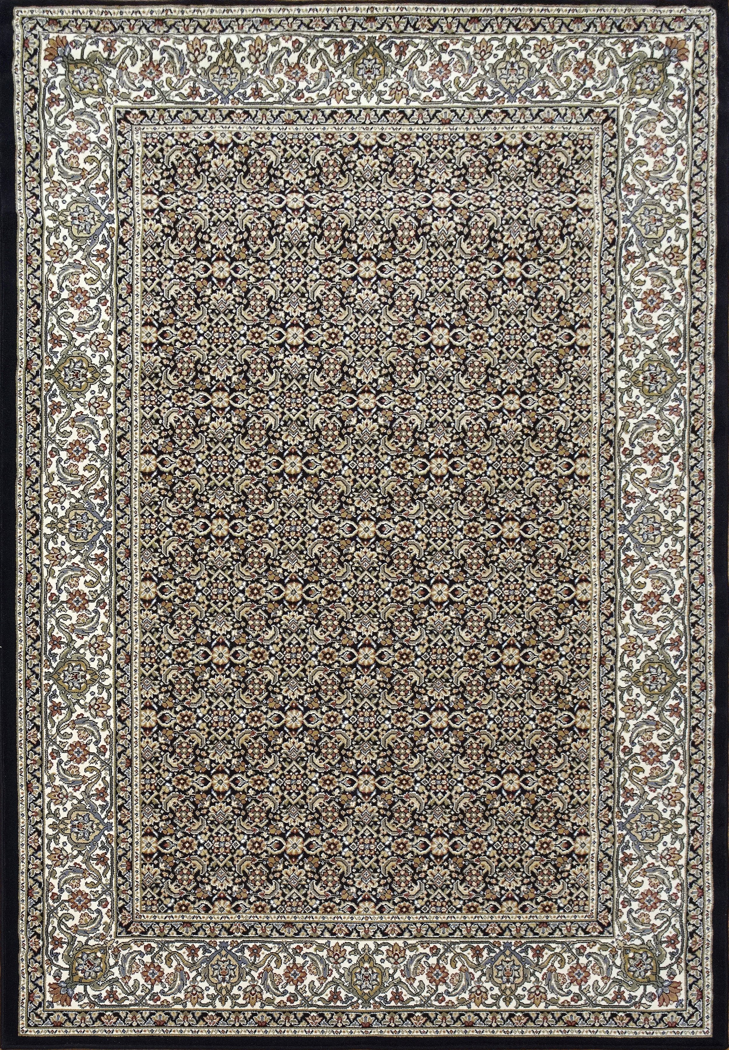 Dynamic Area Rugs Ancient Garden Area Rugs 57011-3464 Navy 100% Poly Belgium 13 Sizes