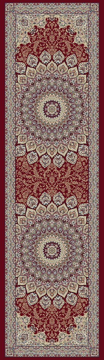 Dynamic Area Rugs Ancient Garden Area Rugs 57090-1484 Red100% Poly Belgium 13 Sizes