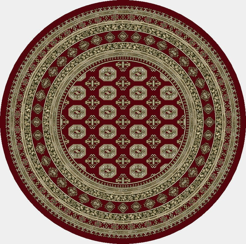 Dynamic Area Rugs Ancient Garden Area Rugs 57102-1293 Red  Poly 17 Sizes Belgium