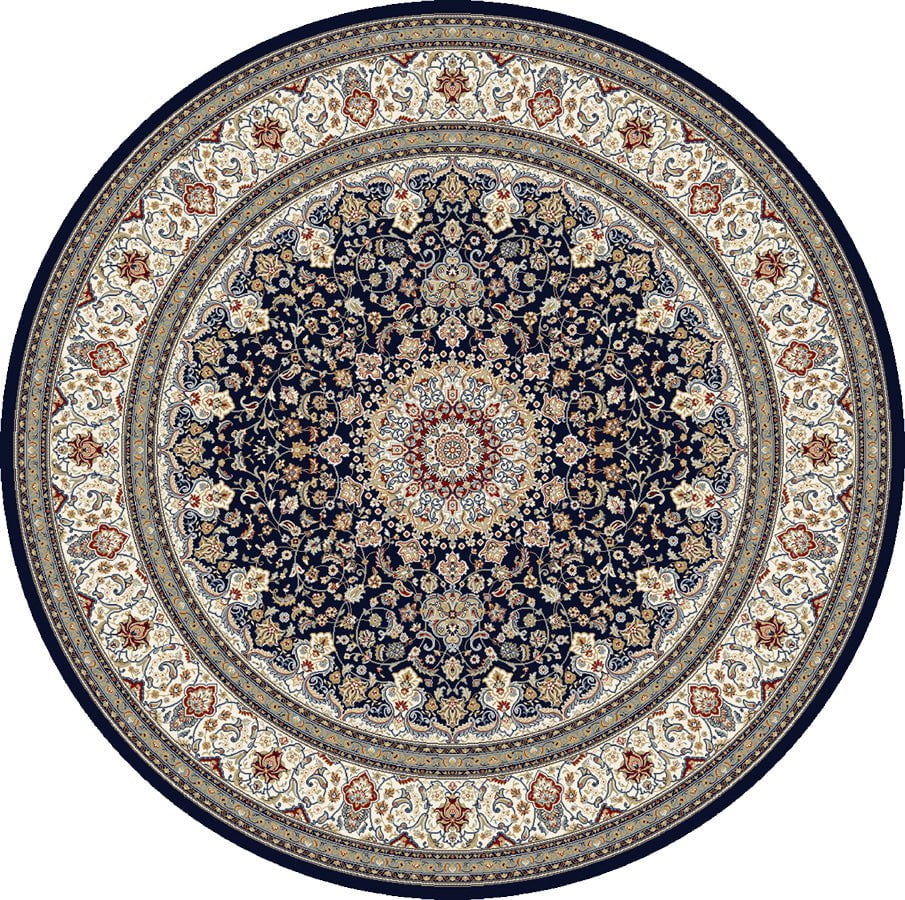 Dynamic Area Rugs Ancient Garden Area Rugs 57119-3464 Navy100% Poly Belgium 17 Sizes