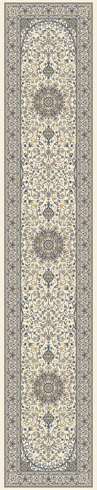 Dynamic Area Rugs Ancient Garden Area Rugs 57119-6464 Ivory 100% Poly Belgium 17 Sizes