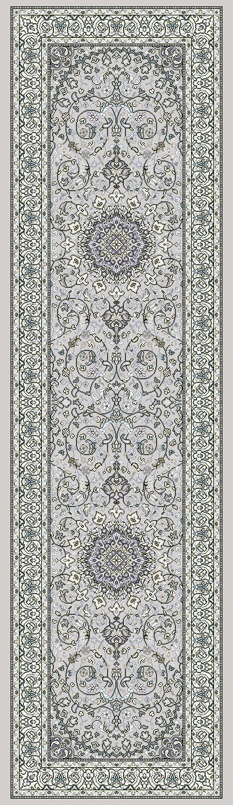 Dynamic Area Rugs Ancient Garden Area Rugs 57119-9666 Grey100% Poly Belgium 17 Sizes