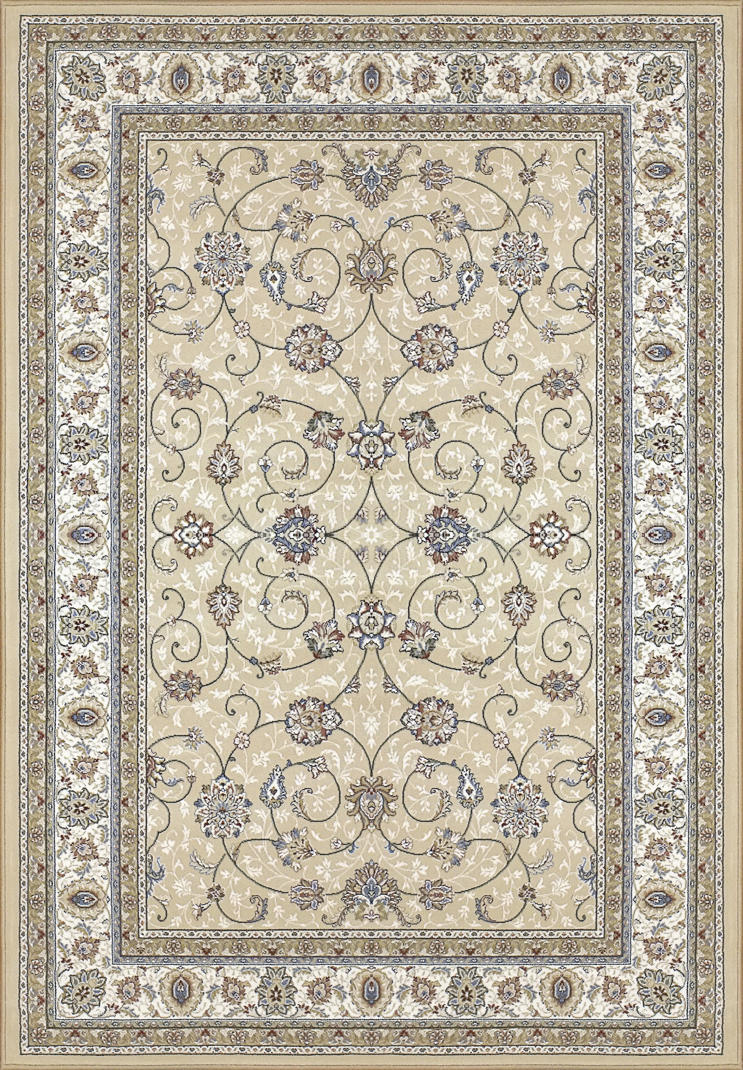 Dynamic Area Rugs Ancient Garden Area Rugs 57120-2464 Gold 100% Poly Belgium 13 Sizes