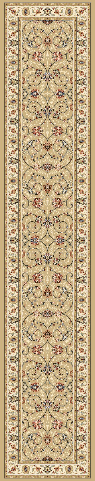 Dynamic Area Rugs Ancient Garden Area Rugs 57120-2464 Gold 100% Poly Belgium 13 Sizes