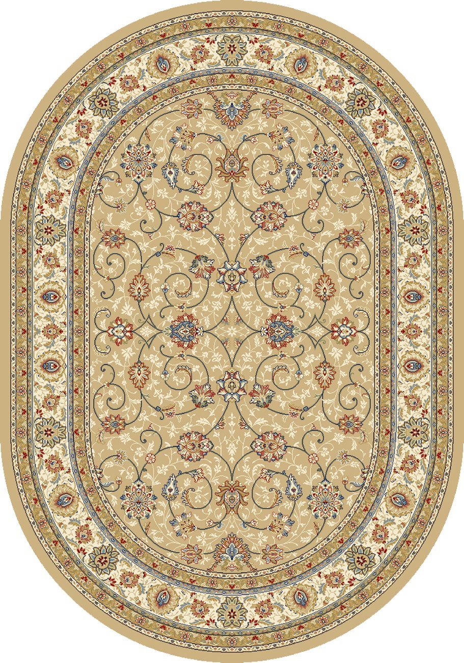 Dynamic Area Rugs Ancient Garden Area Rugs 57120-2464 Gold 100% Poly Belgium 13 Sizes