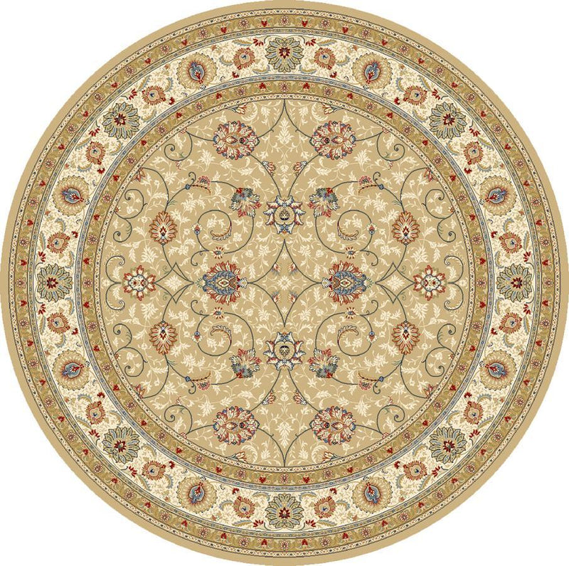 Dynamic Area Rugs Ancient Garden Area Rugs 57120-2464 Gold 100% Poly Belgium 13 Sizes