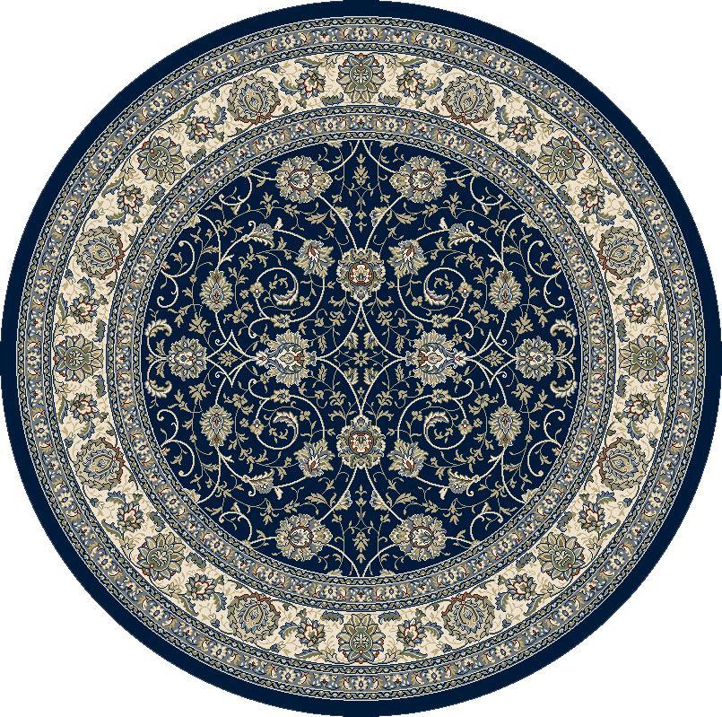 Dynamic Area Rugs Ancient Garden Area Rugs 57120-3464 Navy 100% Poly Belgium 13 Sizes