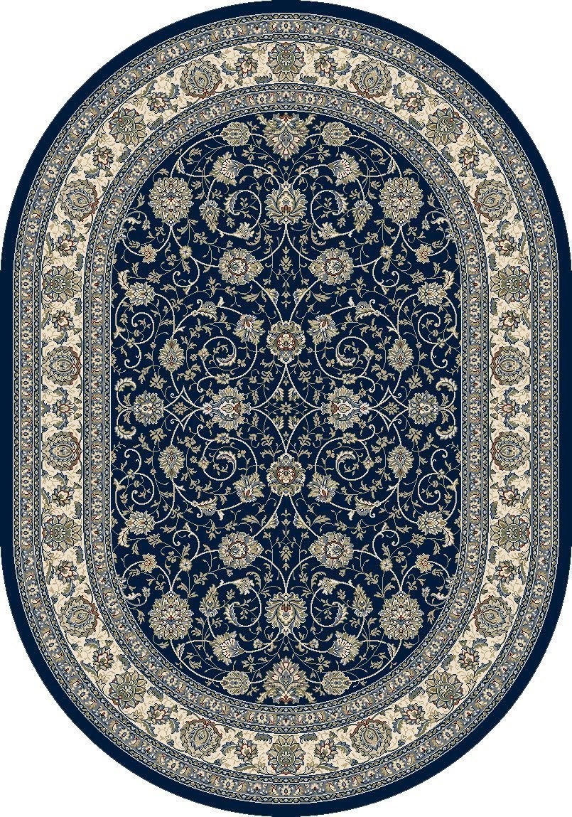 Dynamic Area Rugs Ancient Garden Area Rugs 57120-3464 Navy 100% Poly Belgium 13 Sizes