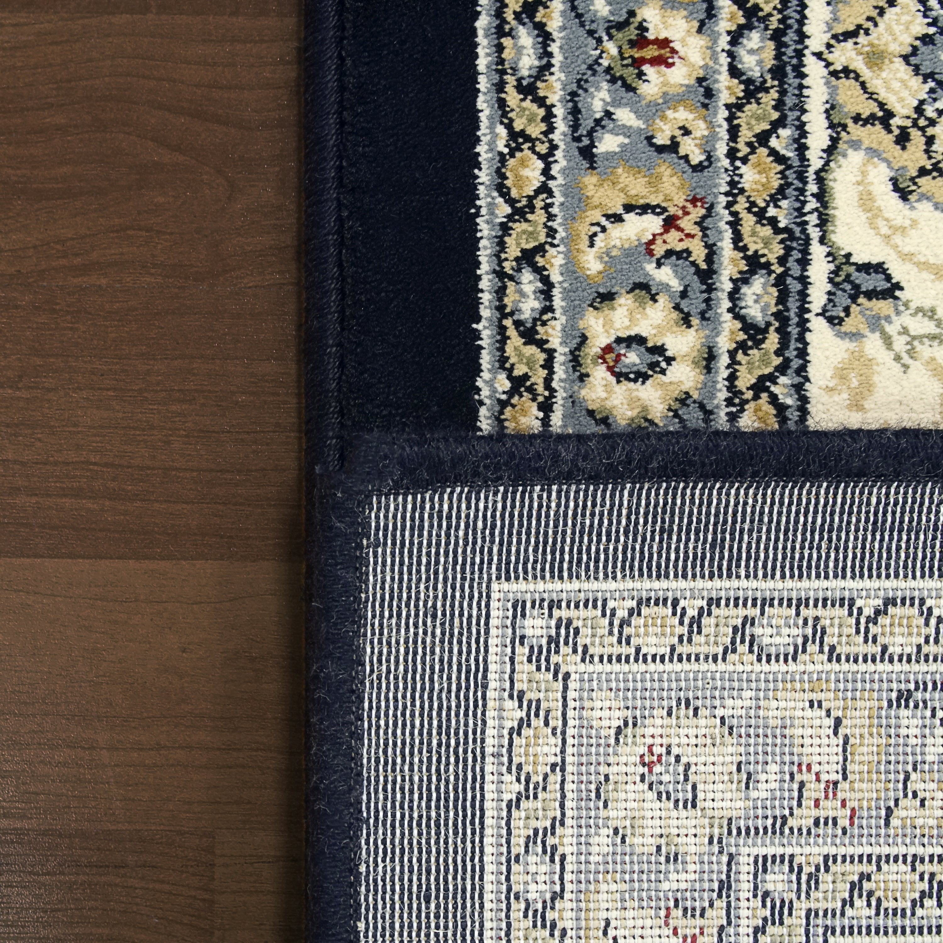 Dynamic Area Rugs Ancient Garden Area Rugs 57120-3464 Navy 100% Poly Belgium 13 Sizes