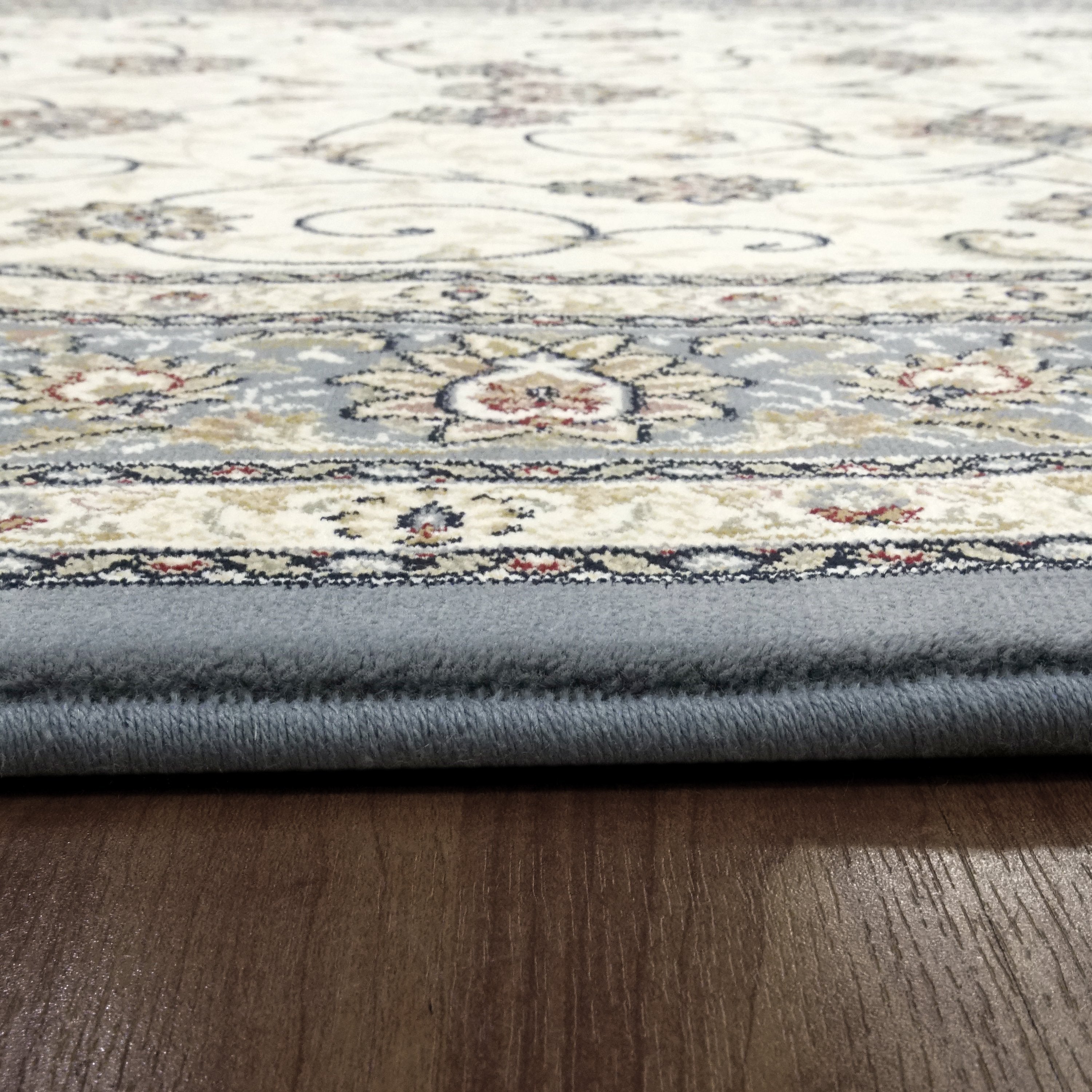 Quality View Dynamic Area Rugs Ancient Garden Area Rugs 57120-6464 Ivory 100% Poly Belgium 13 Sizes