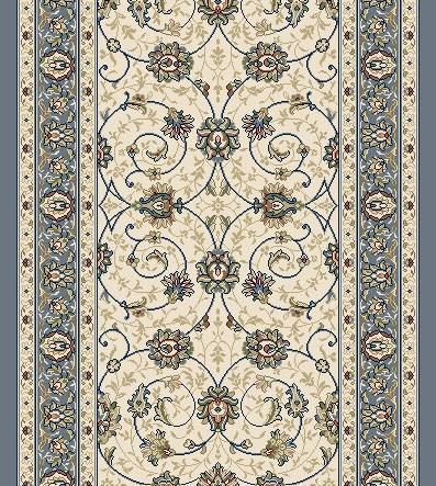Roll Runner Dynamic Area Rugs Ancient Garden Area Rugs 57120-6464 Ivory 100% Poly Belgium 13 Sizes