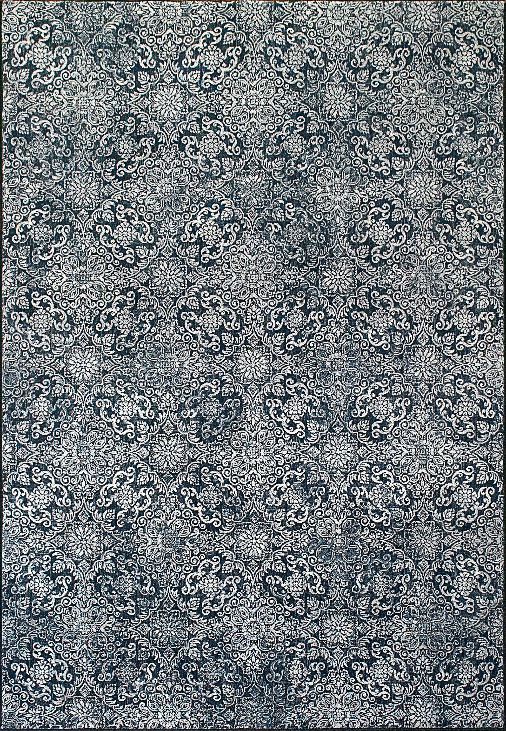 Dynamic Area Rugs Ancient Garden Area Rugs 57162-3696 Blue  Poly 17 Sizes Belgium