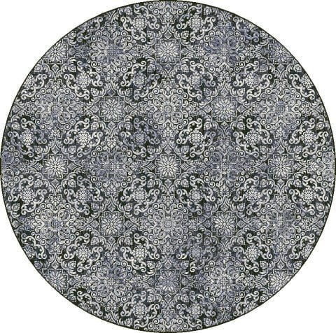 Dynamic Area Rugs Ancient Garden Area Rugs 57162-3696 Blue  Poly 17 Sizes Belgium
