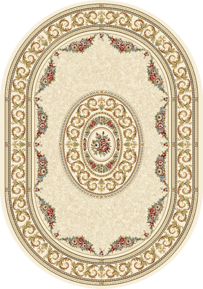 Dynamic Area Rugs Ancient Garden Area Rugs 57226-6464 Cream Poly 12 Sizes Belgium