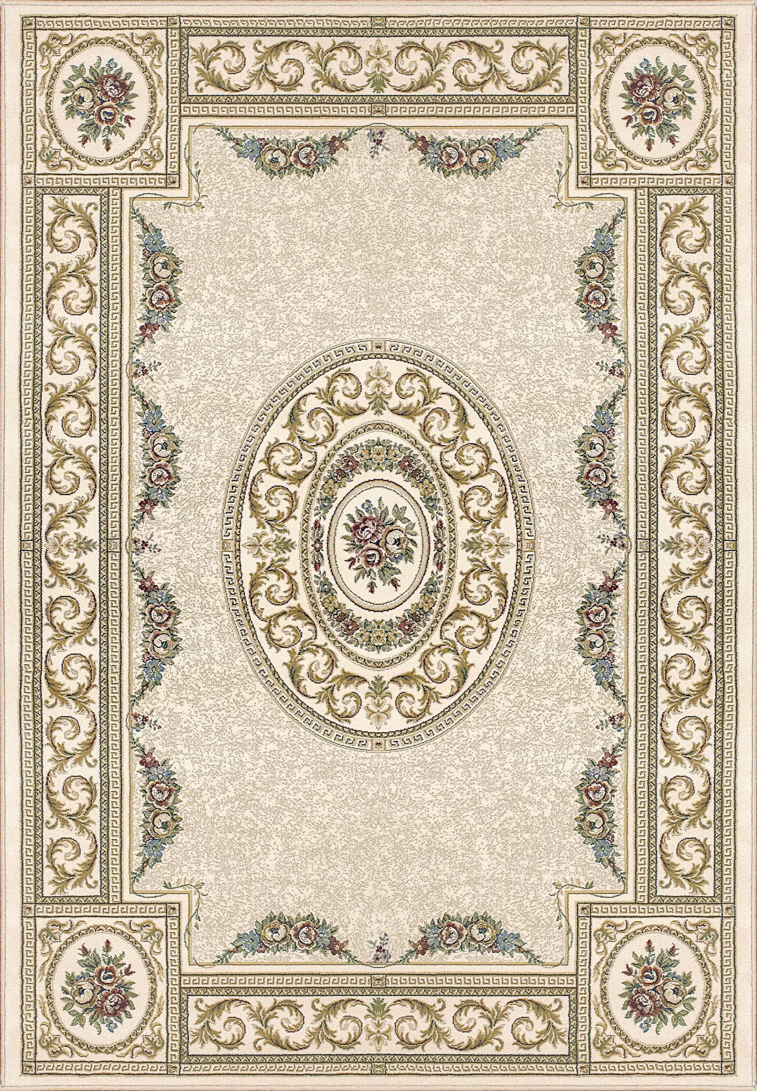 Dynamic Area Rugs Ancient Garden Area Rugs 57226-6464 Cream Poly 12 Sizes Belgium