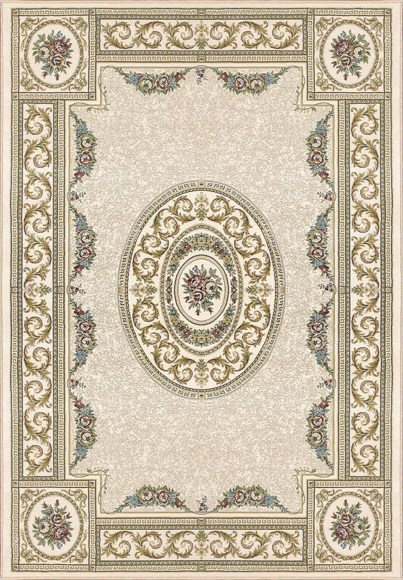 Dynamic Area Rugs Ancient Garden Area Rugs 57226-6464 Cream Poly 12 Sizes Belgium