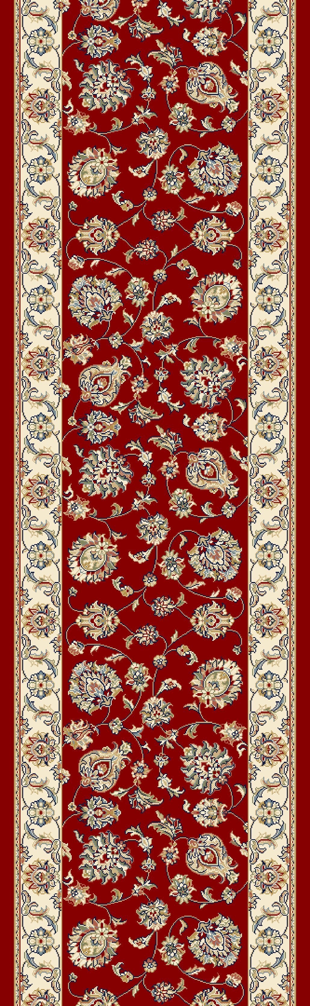 Dynamic Area Rugs Ancient Garden Area Rugs 57365-1464 Red 100% Poly Belgium 14 Sizes