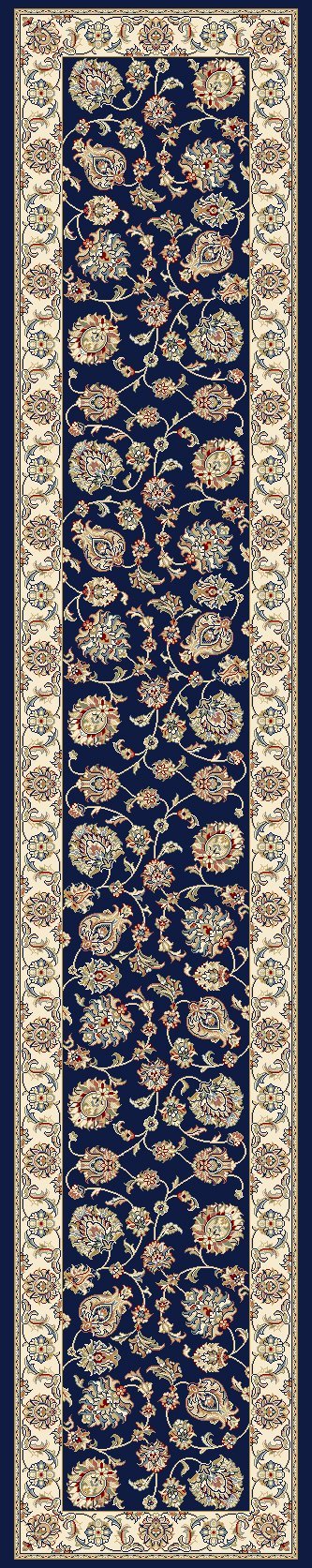 Dynamic Area Rugs Ancient Garden Area Rugs 57365-3464 Navy 100% Poly Belgium 14 Sizes