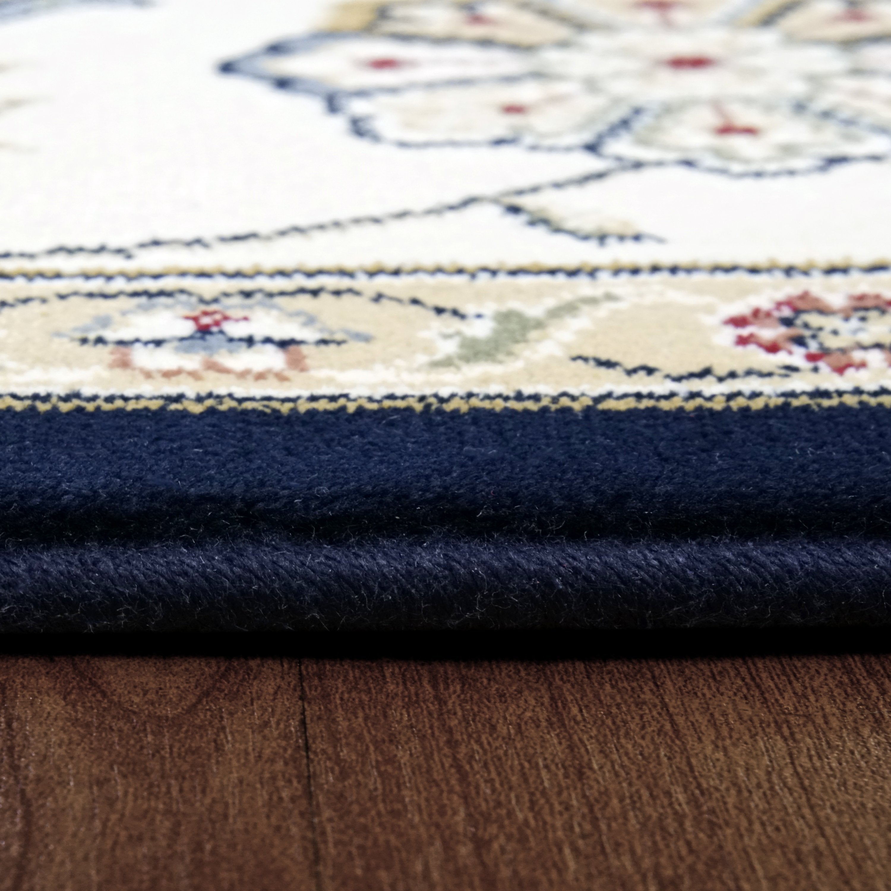 Dynamic Area Rugs Ancient Garden Area Rugs 57365-3464 Navy 100% Poly Belgium 14 Sizes