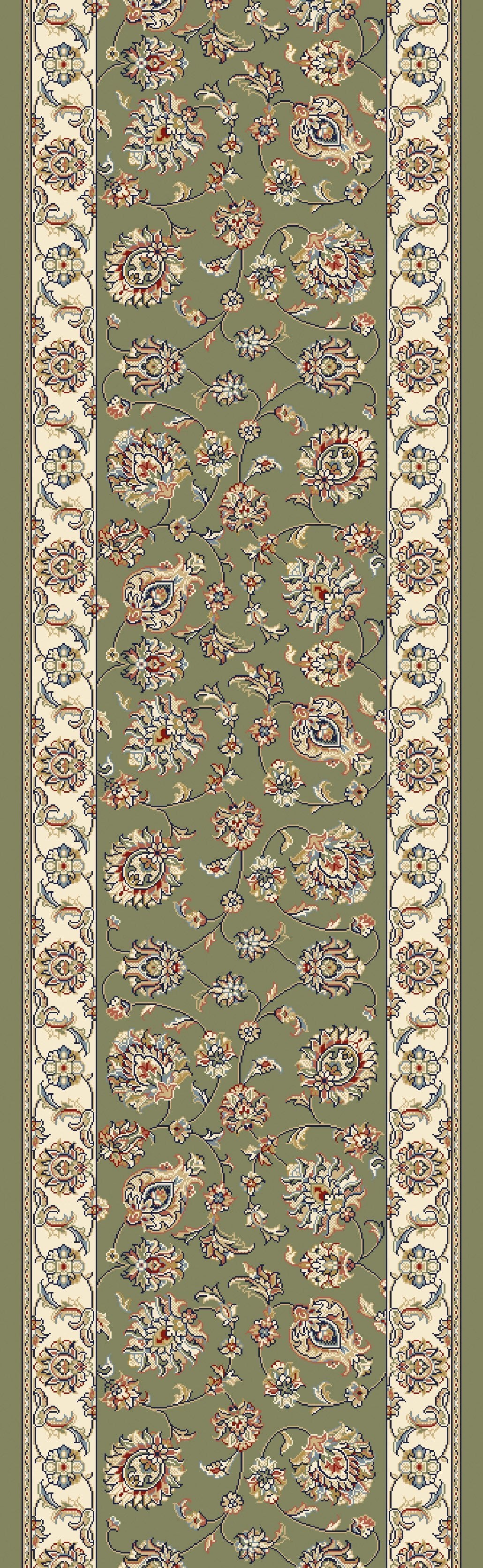 Dynamic Area Rugs Ancient Garden Area Rugs 57365-4464 Green 100% Poly Belgium 14 Sizes