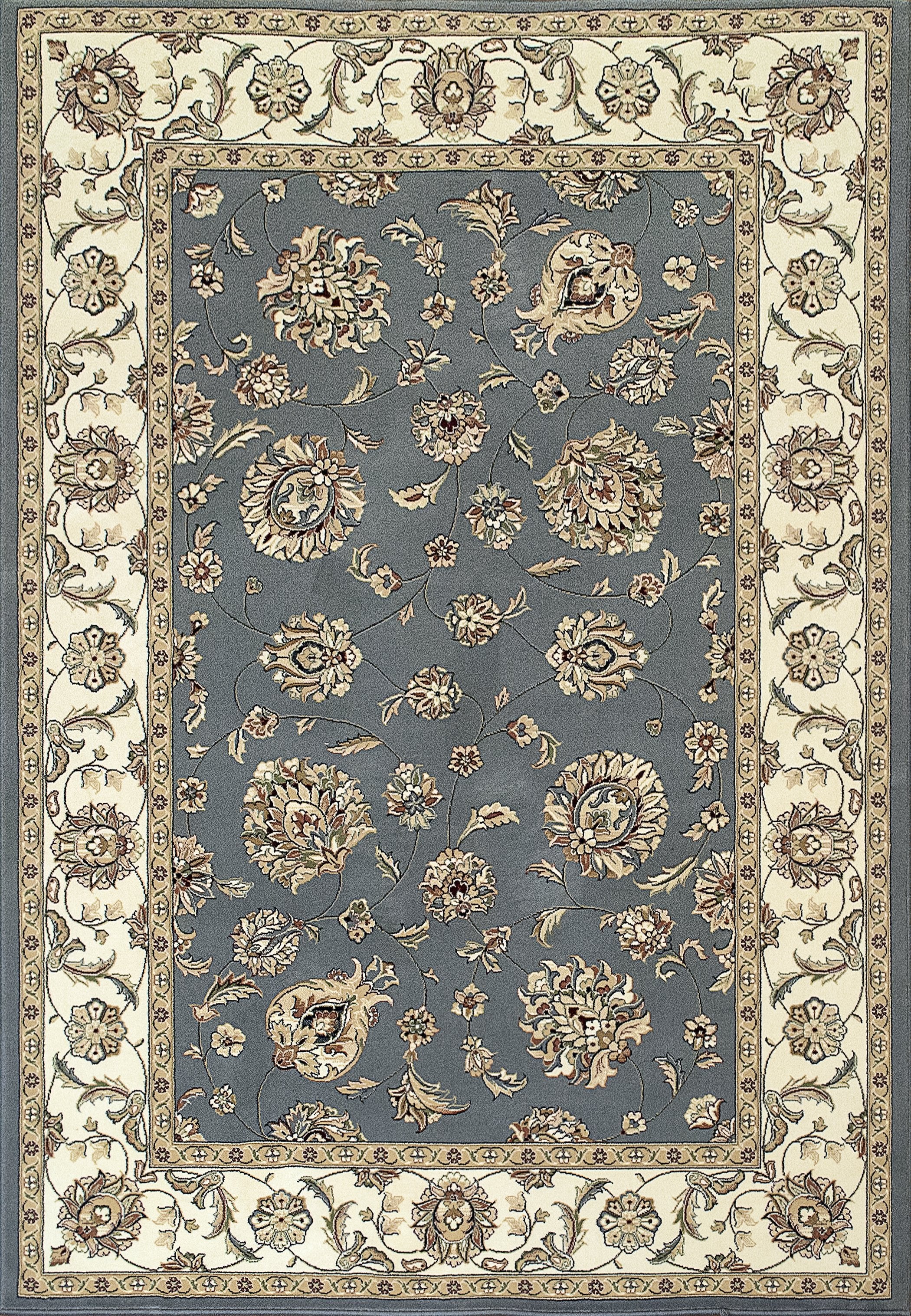 Dynamic Area Rugs Ancient Garden Area Rugs 57365-5464 Lt Blue 100% Poly Belgium 14 Sizes