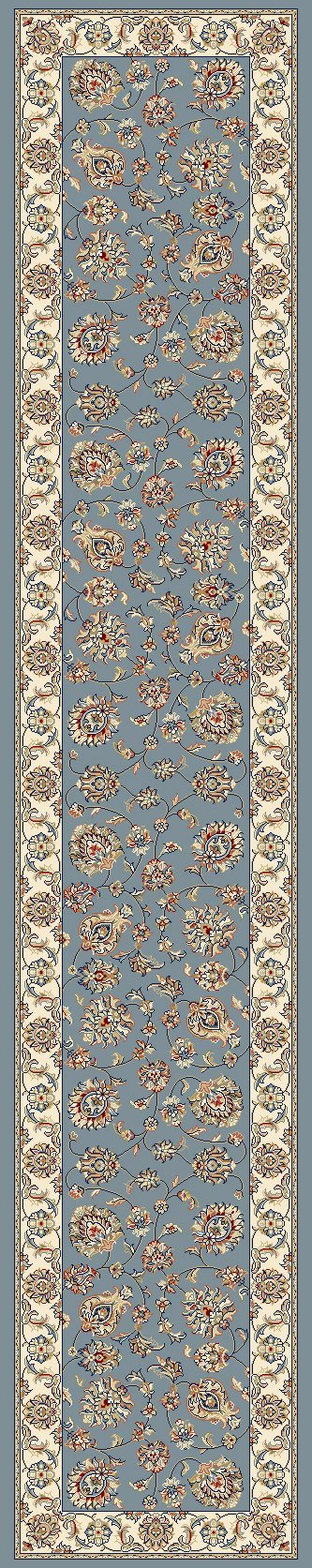 Dynamic Area Rugs Ancient Garden Area Rugs 57365-5464 Lt Blue 100% Poly Belgium 14 Sizes