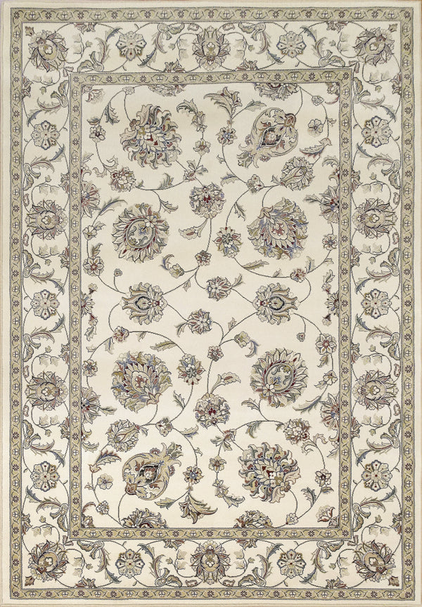Dynamic Area Rugs Ancient Garden Area Rugs 57365-6464 Ivory 100% Poly Belgium 14 Sizes