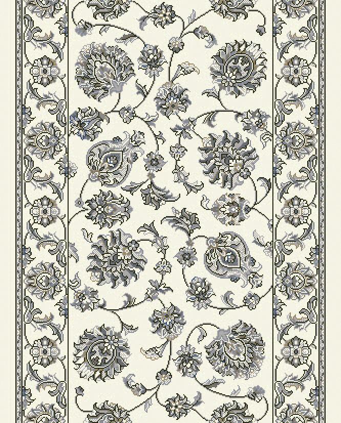 Dynamic Area Rugs Ancient Garden Area Rugs 57365-6666 Ivory-Grey 100% Poly Belgium 14 Sizes