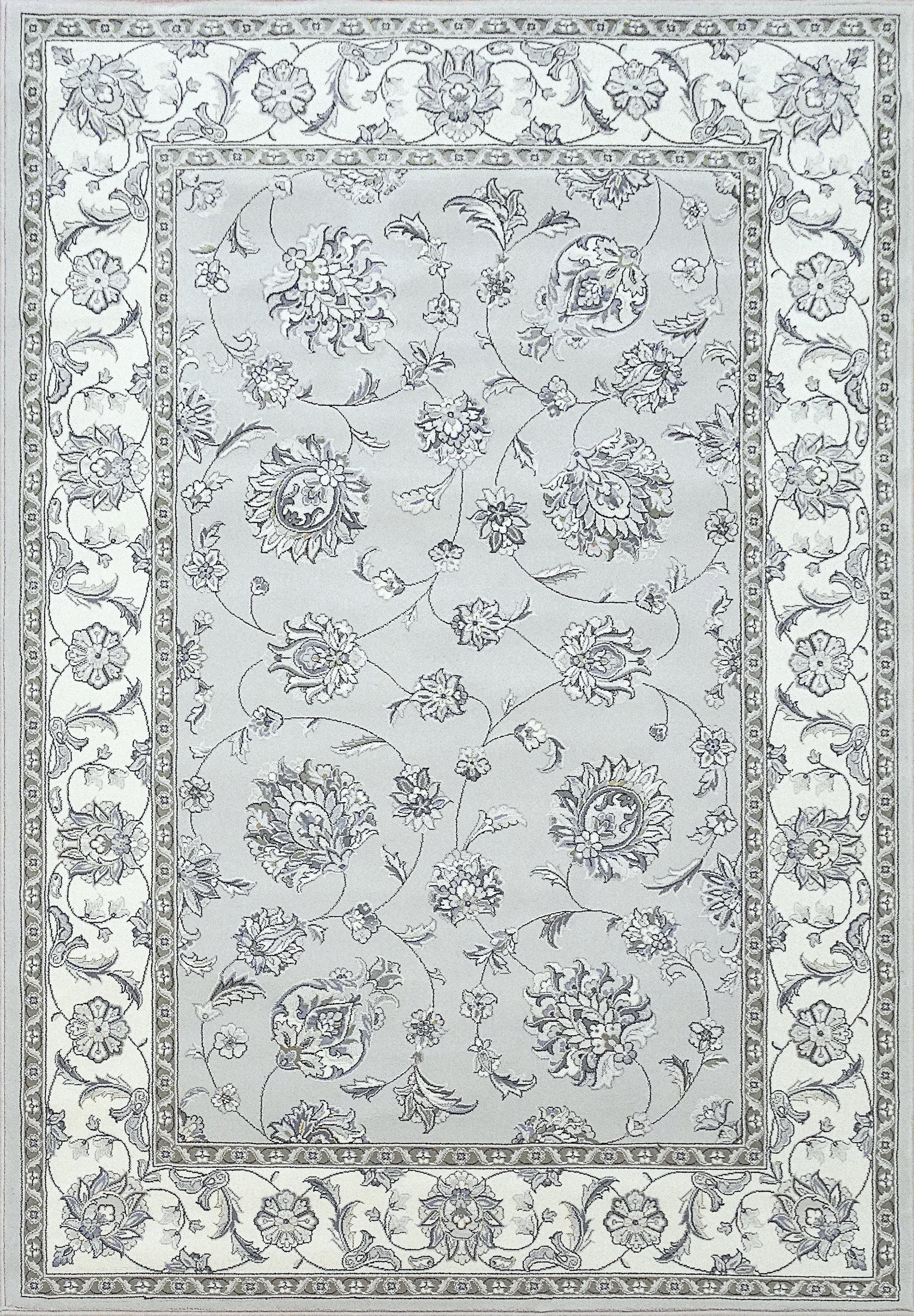 Dynamic Area Rugs Ancient Garden Area Rugs 57365-9666 Soft Grey 100% Poly Belgium 14 Sizes