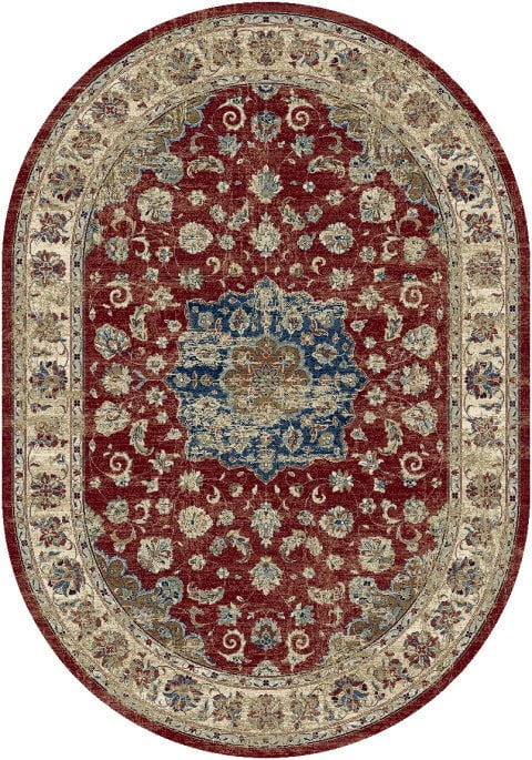 Dynamic Area Rugs Ancient Garden Area Rugs 57559-1464 Red Poly 12 Sizes Belgium