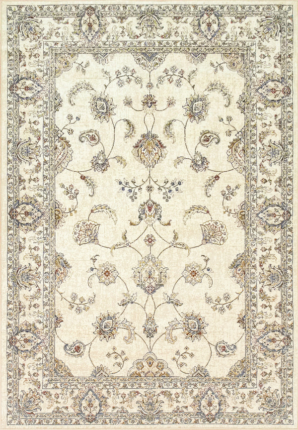 Dynamic Area Rugs Ancient Garden Ivory Area Rugs 57159-6464 Poly 8 Sizes Belgium