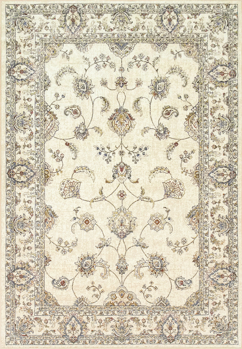 Dynamic Area Rugs Ancient Garden Ivory Area Rugs 57159-6464 Poly 8 Sizes Belgium