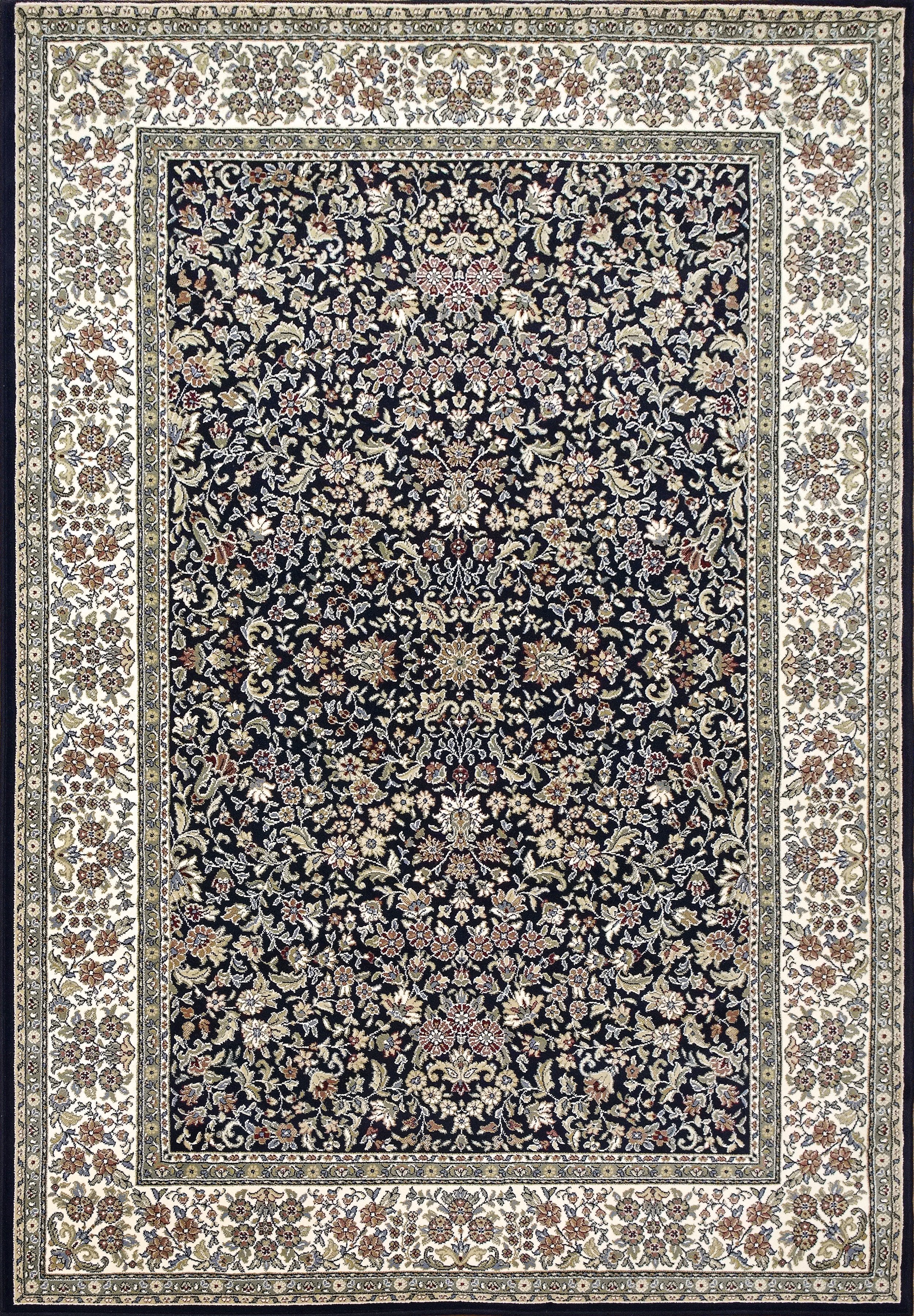 Dynamic Rugs Area Rugs Ancient Garden Area Rugs 57078-3434 Navy  Poly 8 Sizes Belgium