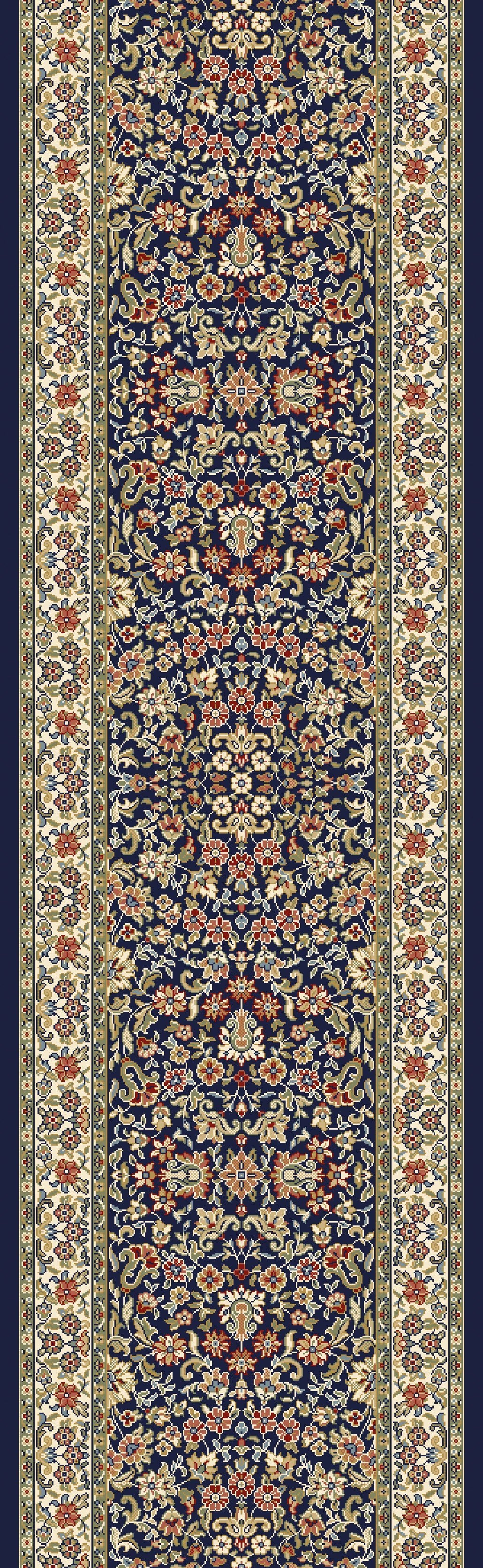 Dynamic Rugs Area Rugs Ancient Garden Area Rugs 57078-3434 Navy  Poly 8 Sizes Belgium