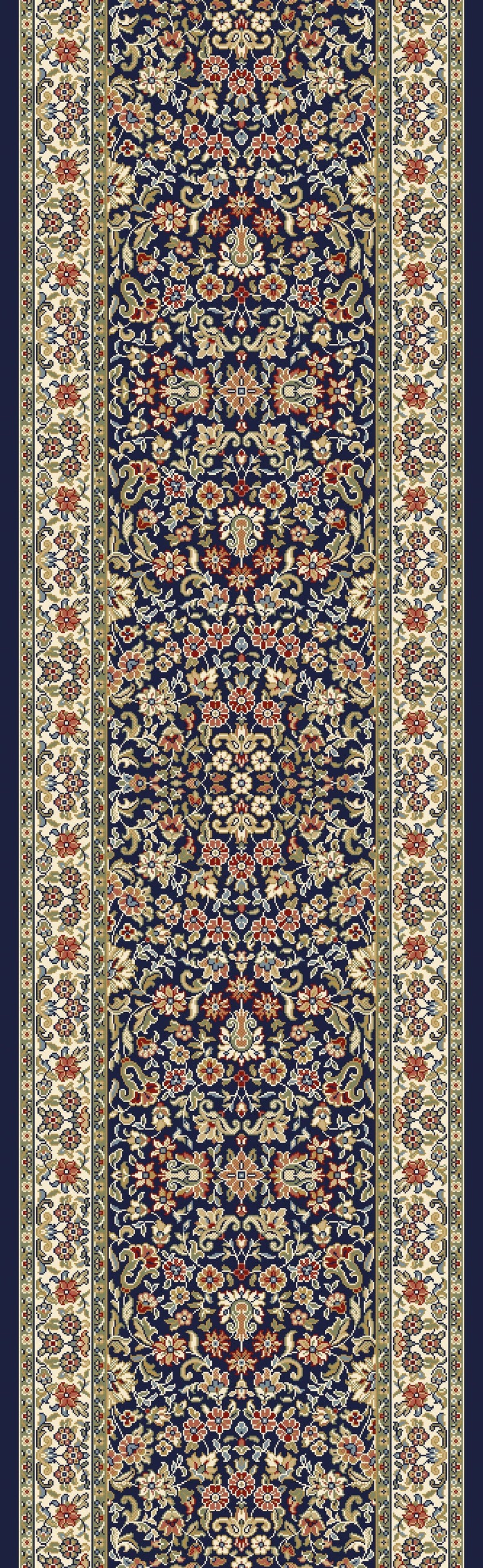 Dynamic Rugs Area Rugs Ancient Garden Area Rugs 57078-3434 Navy  Poly 8 Sizes Belgium
