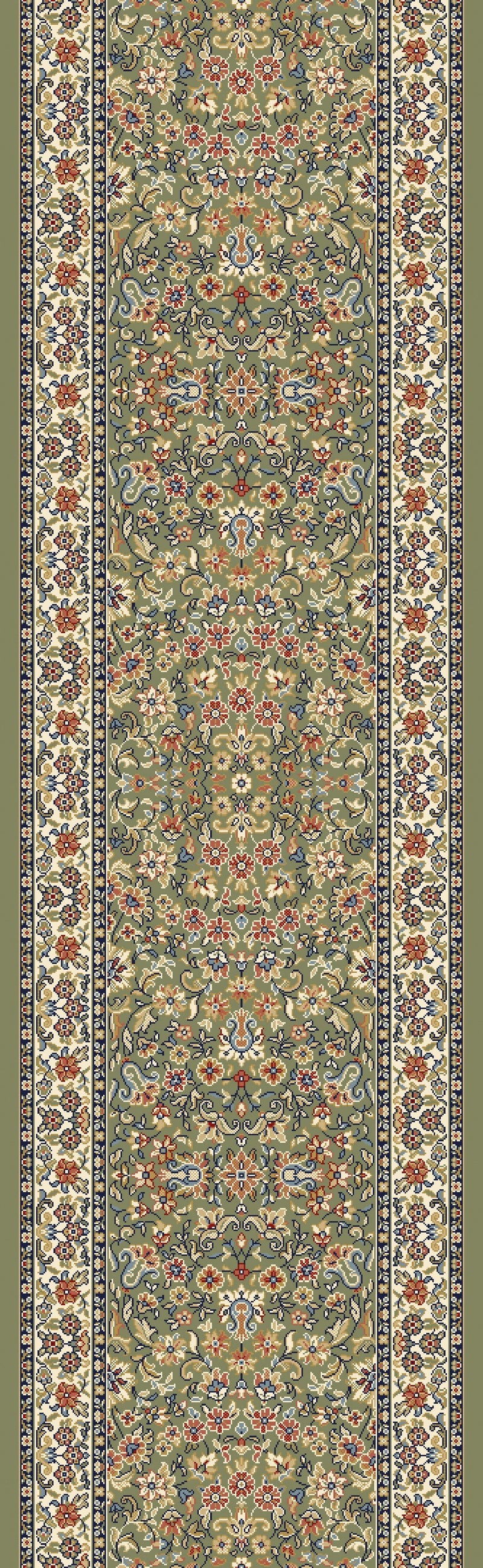 Dynamic Rugs Area Rugs Ancient Garden  Area Rugs  57078-4444 Green Poly 8 Sizes Belgium