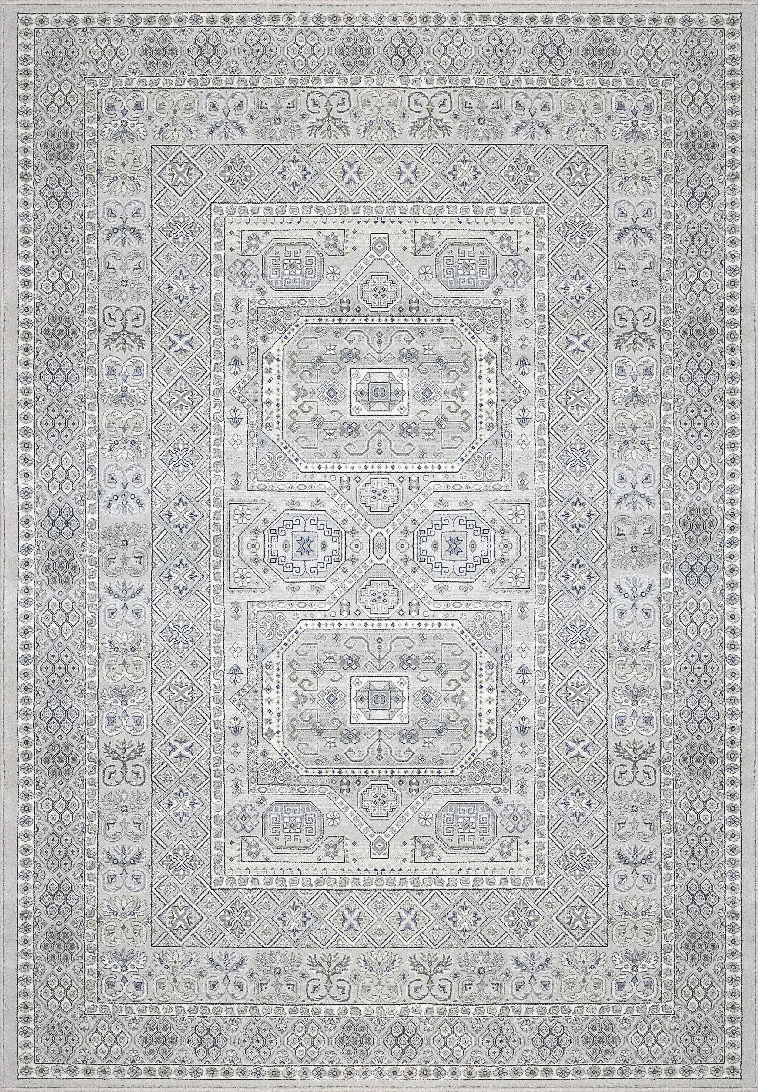 Dynamic Rugs Area Rugs Ancient Garden Grey Area Rugs Geometric 57147-9696  Poly 8 Sizes Belgium