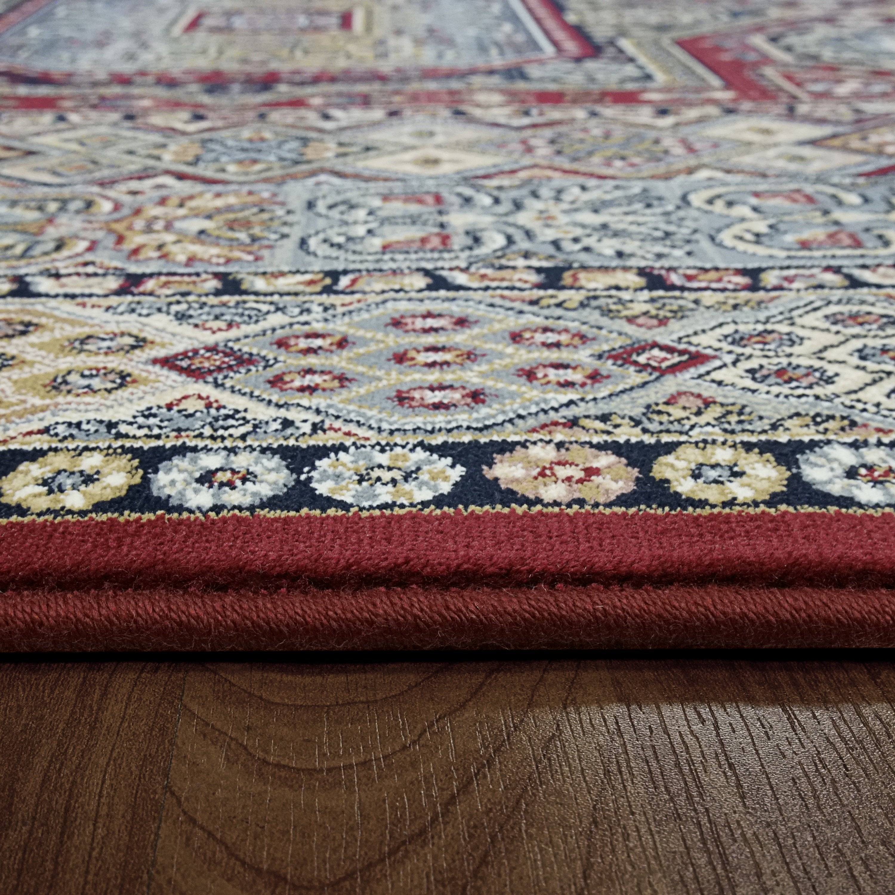 Dynamic Rugs Area Rugs Ancient Garden Red Area Rugs Geometric 57147-1454  Poly 8 Sizes Belgium