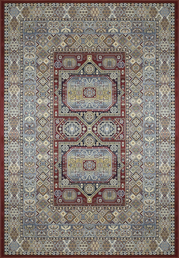 Dynamic Rugs Area Rugs Ancient Garden Red Area Rugs Geometric 57147-1454  Poly 8 Sizes Belgium